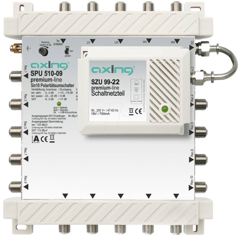 SAT SPU510-09 - Multischalter, 5 / 10, Premium-Line von AXING