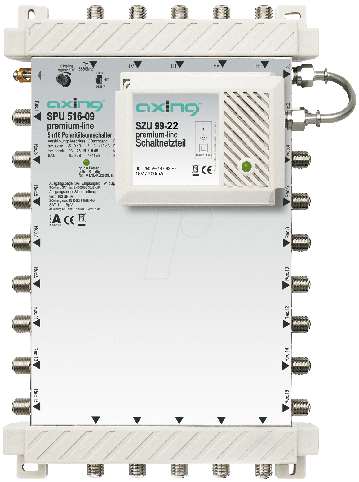 SAT SPU516-09 - Multischalter, 5 / 16, Premium-Line von AXING