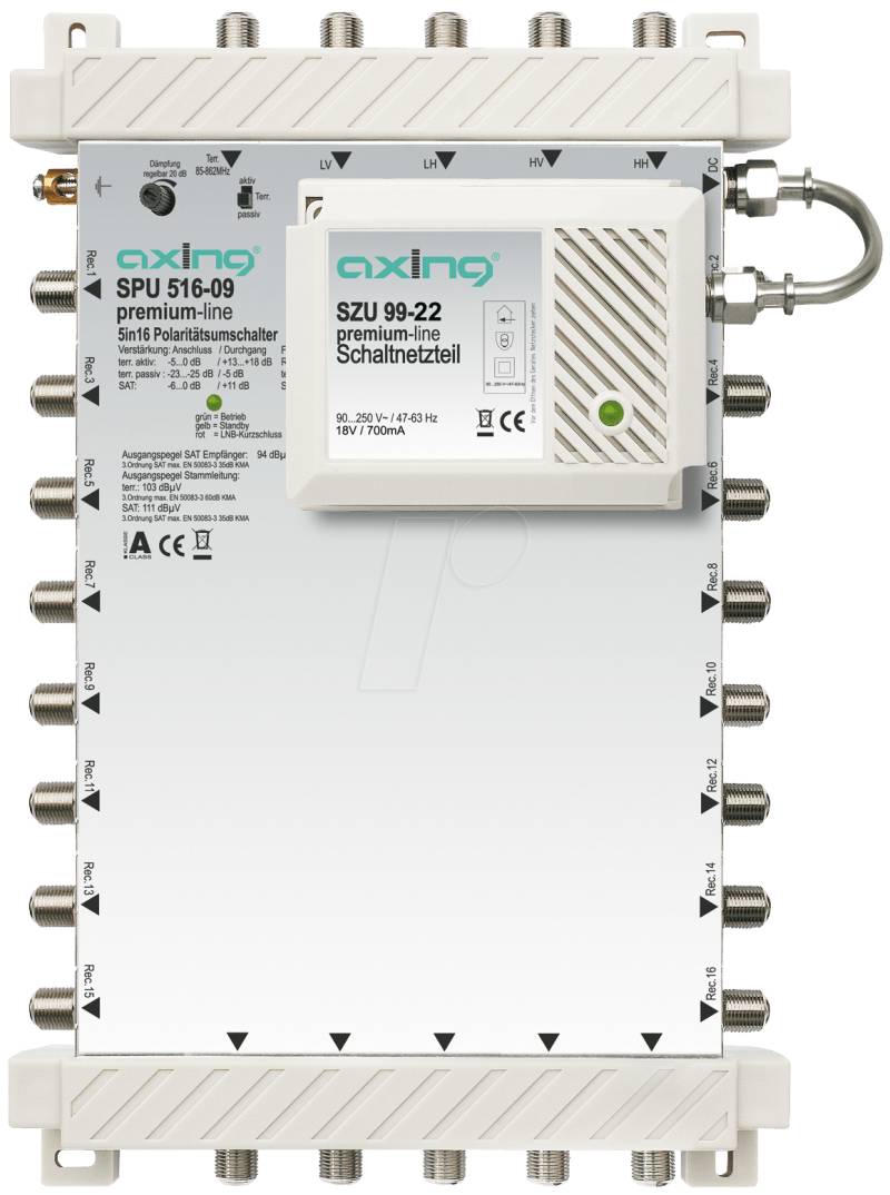SAT SPU516-09 - Multischalter, 5 / 16, Premium-Line von AXING