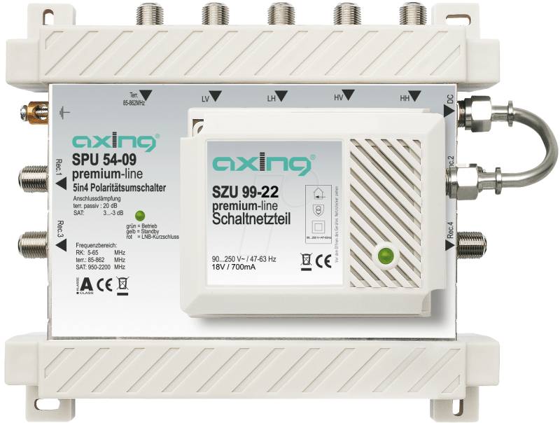 SAT SPU54-09 - Multischalter, 5 / 4, Premium-Line von AXING