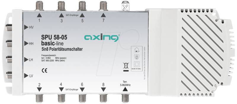 SAT SPU58-05 - Multischalter, 5 / 8, Basic-Line von AXING