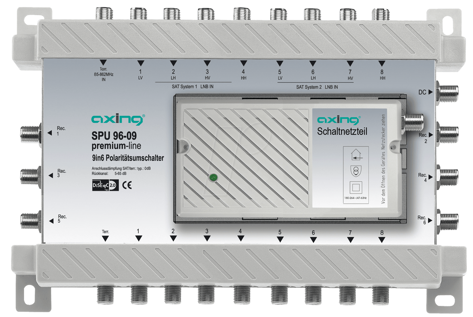 SAT SPU96-09 - Multischalter, 9 / 6, Premium-Line von AXING