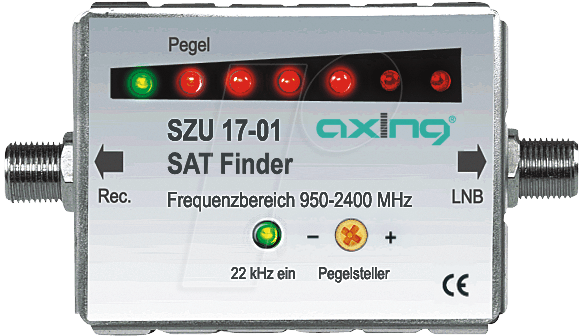SZU 17-01 - Pegelmessgerät, Satmessgerät, LED Anzeige von AXING