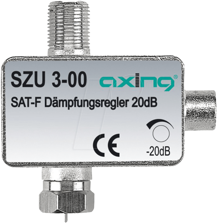 SZU 3-00 - SAT-F Dämpfungsregler, 20 dB von AXING