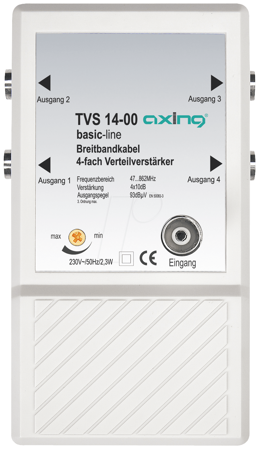 TVS 14-00 - Verteilverstärker, 4 Ausgänge von AXING