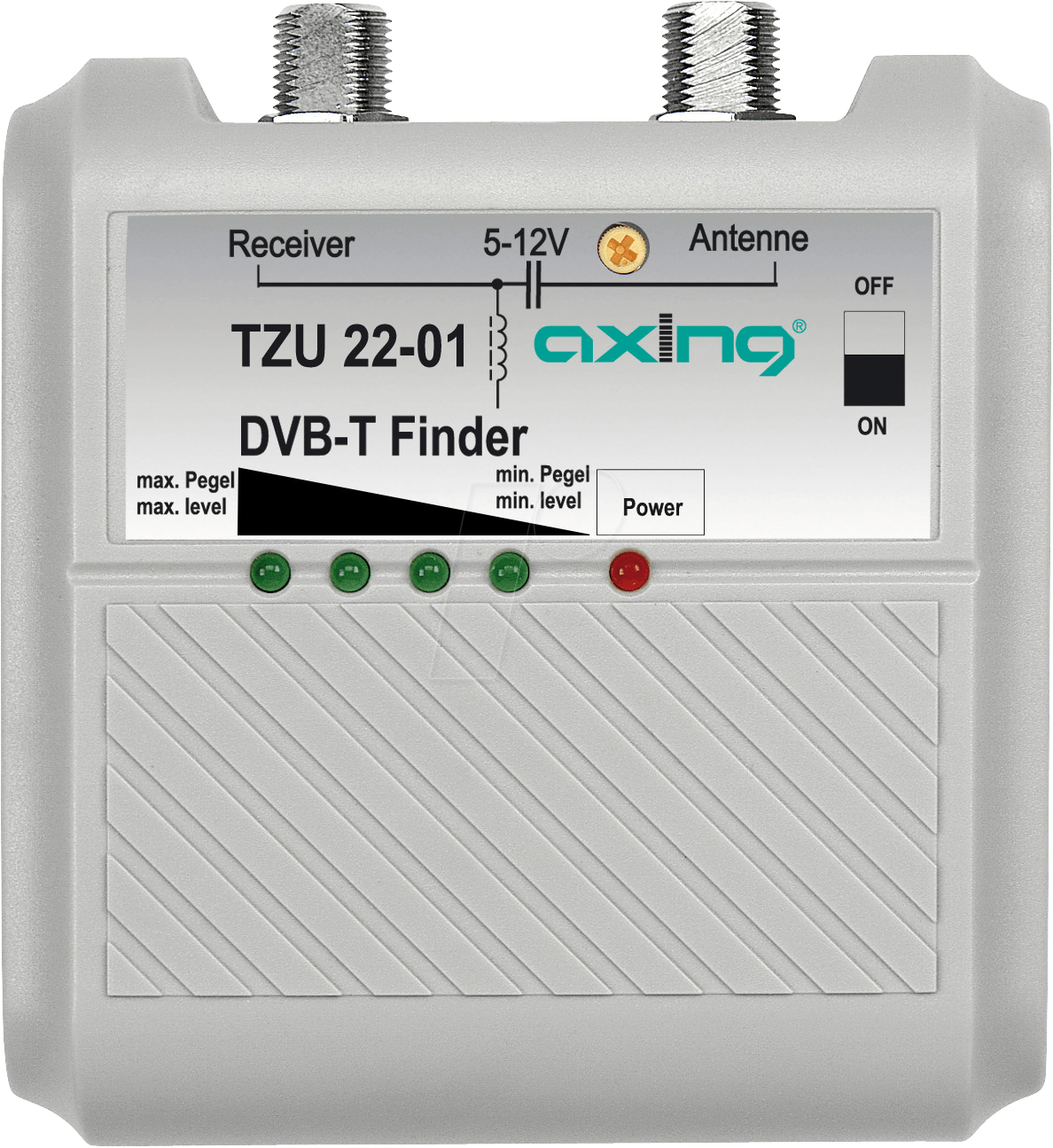 TZU 22-01 - Pegelmessgerät, DVB-T, LED Anzeige, Signalton von AXING