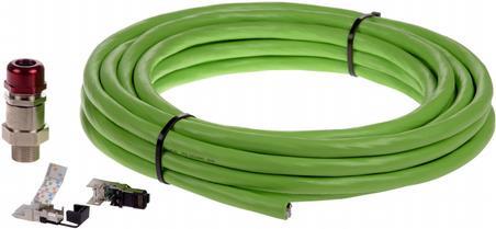 AXIS ASKDP03-T Armored - Netzwerkkabel - ohne Stecker zu ohne Stecker - 10,0m - CAT 6 - im Freien - RAL 6018 - für AXIS Ex Connection Rail 4-port, EXTB-3, ExCam XF P1377, XPT Q6055 (01543-001) von AXIS