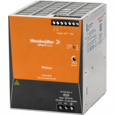 AXIS PS24 - Stromversorgung (DIN-Schienenmontage möglich) - Wechselstrom 100-240 V - 480 Watt (01677-001) von AXIS