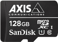 AXIS Surveillance - Flash-Speicherkarte (microSDXC-an-SD-Adapter inbegriffen) - 128GB - UHS-I U1 / Class10 - microSDXC UHS-I - Schwarz - für AXIS M3058, M5065, P1447, P1448, P3374, P3375, P3904, Q1645, Q1647, Q3515, Q6124, Q8742 (01491-001) von AXIS