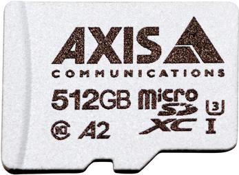 AXIS Surveillance - Flash-Speicherkarte (microSDXC-an-SD-Adapter inbegriffen) - 512 GB - A2 / UHS-I U3 / Class10 - microSDXC UHS-I - für AXIS M4308, M5525, M7116, P3727, P3818, Q1656, Q3536, Q6100, M42 Network Camera Series von AXIS