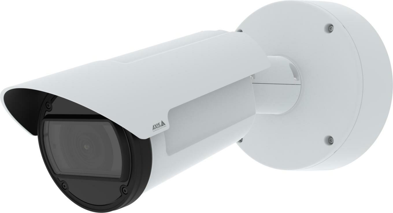 AXIS Q18 Series Q1806-LE - Netzwerk-Überwachungskamera - Bullet - Außenbereich - witterungsbeständig / schlagfest - Farbe (Tag&Nacht) - 4 MP - 2880 x 1620 - Automatische Irisblende - verschiedene Brennweiten - Audio - GbE - H.264, H.265, MJPEG - DC 10 - 28 V / AC 20 - 24 V / PoE Klasse 6 - TAA-konform (02506-001) von AXIS