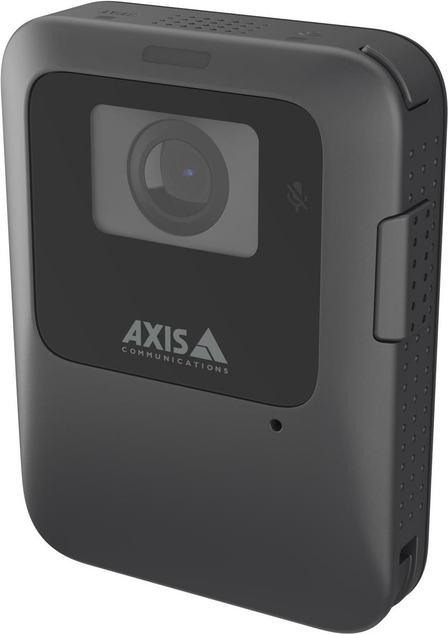 Axis W110 Bodycam für den Oberkörper Kabelgebunden CMOS 1920 x 1080 Pixel Schwarz Akku 0,1 Lux WLAN 802.11a - 802.11b - 802.11g - Wi-Fi 4 (802.11n) - Wi-Fi 5 (802.11ac) Bluetooth 5.1 (02680-001) von AXIS