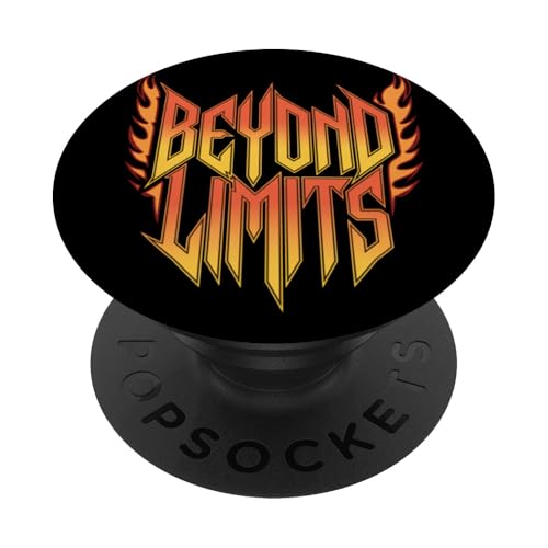 Beyond Limits Gym Motivierende Flammen Feuerwehrmann Feuerwehrmann PopSockets Klebender PopGrip von AXISNSPIRE