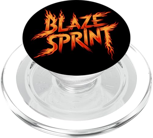 Blaze Sprint Motivationsläufer Flammen Feuerwehrmann Feuerwehrmann PopSockets PopGrip für MagSafe von AXISNSPIRE
