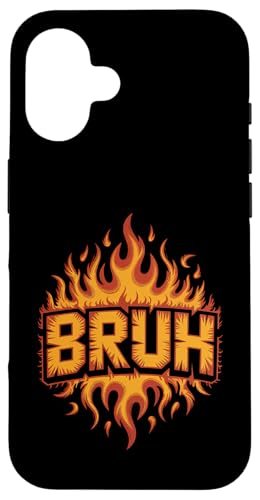 Bruh Flames Fire Firefighter Feuerwehrmann Herren Damen Hülle für iPhone 16 Bruh Flames Fire Firefighter Feuerwehrmann Herren Damen Hülle für iPhone 16 von AXISNSPIRE