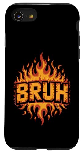Bruh Flames Fire Firefighter Feuerwehrmann Herren Damen Hülle für iPhone SE (2020) / 7 / 8 von AXISNSPIRE