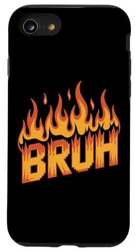 Bruh Flames Fire Firefighter Feuerwehrmann Herren Damen Hülle für iPhone SE (2020) / 7 / 8 von AXISNSPIRE