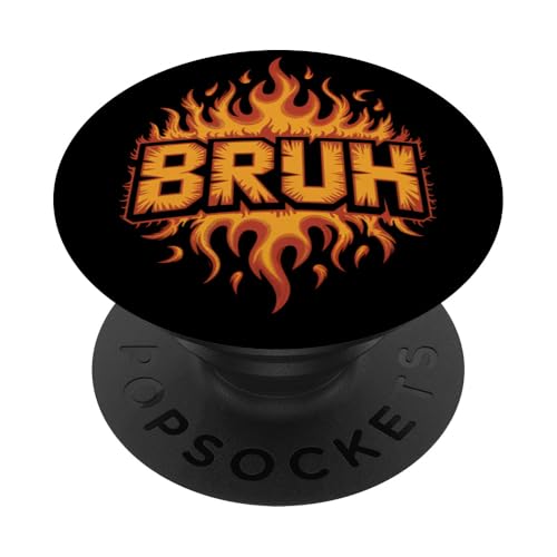 Bruh Flames Fire Firefighter Feuerwehrmann Herren Damen PopSockets Klebender PopGrip Bruh Flames Fire Firefighter Feuerwehrmann Herren Damen PopSockets Klebender PopGrip von AXISNSPIRE
