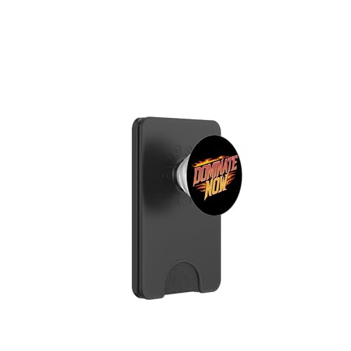 Dominate Now Gym Motivierende Flammen Feuerwehrmann Feuerwehrmann PopSockets PopWallet für MagSafe von AXISNSPIRE