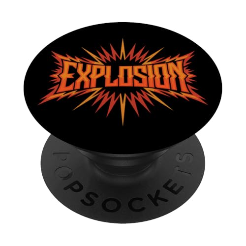 Explosion Motivierende Flammen Feuerwehrmann Feuerwehrmann Herren Damen PopSockets Klebender PopGrip von AXISNSPIRE