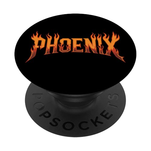Phoenix Flames Inspirational Firefighter Feuerwehrmann Herren Damen PopSockets Klebender PopGrip von AXISNSPIRE