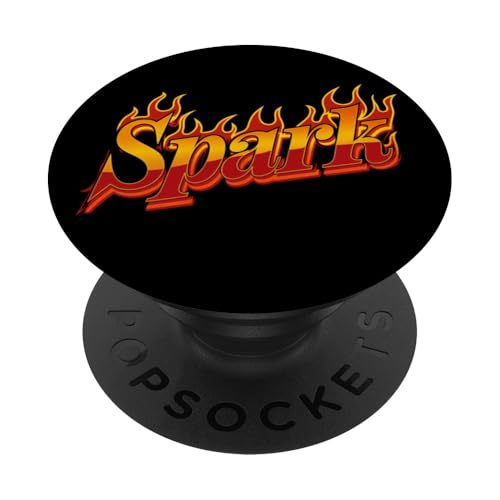 Spark Flames Inspirational Firefighter Feuerwehrmann Herren Damen PopSockets Klebender PopGrip von AXISNSPIRE