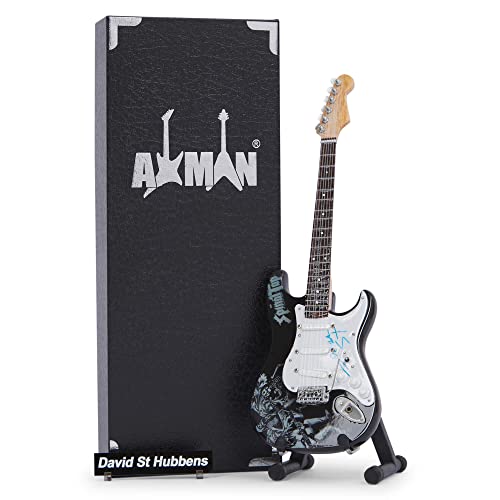 AXMAN David St. Hubbens - Miniatur-Gitarren-Replik - Musikgeschenke - handgefertigte Verzierung von AXMAN