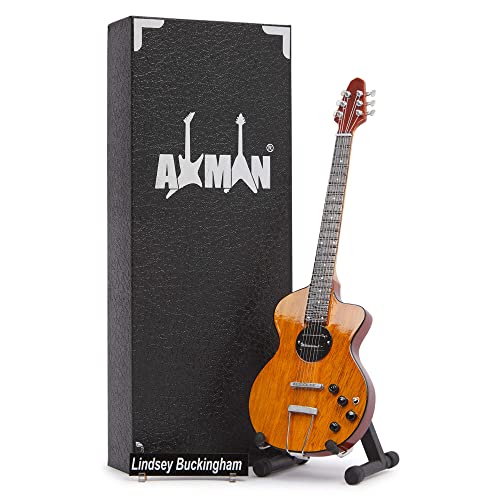 Lindsey Buckingham Miniatur-Nachbildung für Gitarre, Fleetwood Mac, handgefertigte Musikgeschenke von AXMAN
