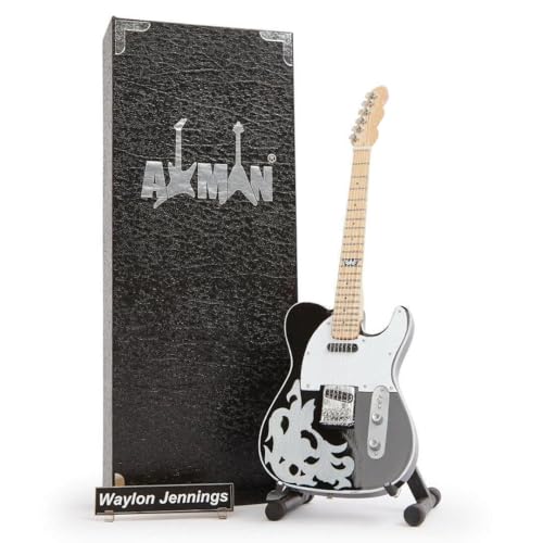 Waylon Jennings: Custom Shop Miniatur-Gitarren-Nachbildung – Musikgeschenke – Handgefertigte Ornamente im Maßstab 1/4 – inklusive Displaybox, Namensschild und Miniaturständer Waylon Jennings: Custom Shop Miniatur-Gitarren-Nachbildung – Musikgeschenke – Handgefertigte Ornamente im Maßstab 1/4 – inklusive Displaybox, Namensschild und Miniaturständer von AXMAN