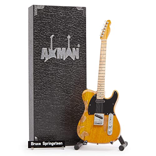 B Springsteen Distressed - 1950 - Miniatur-Gitarren-Replik - Musikgeschenke - handgefertigte Verzierung von AXMAN
