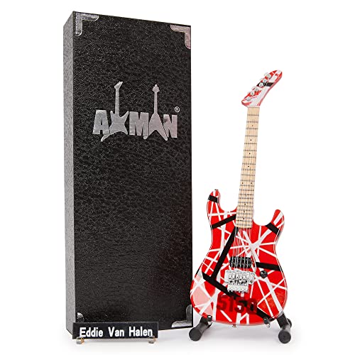 Eddie Van Halen (Van Halen) - Miniatur-Gitarren-Replik – Musikgeschenke – handgefertigte Verzierung von AXMAN