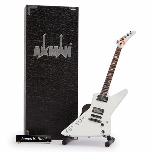 James Hetfield (Metallica) - Miniatur-Gitarren-Replik – Musikgeschenke – handgefertigte Verzierung von AXMAN