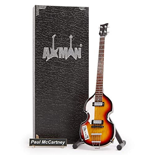 P McCartney 1961 Violin Bass - Miniatur-Gitarren-Replik – Musikgeschenke – handgefertigte Verzierung von AXMAN