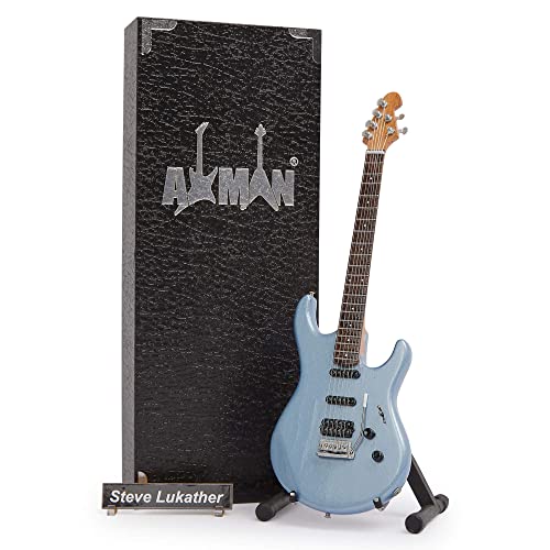 Steve Lukather (Toto) Music Man Luke - Miniatur-Gitarren-Replik – Musikgeschenke – handgefertigte Verzierung von AXMAN
