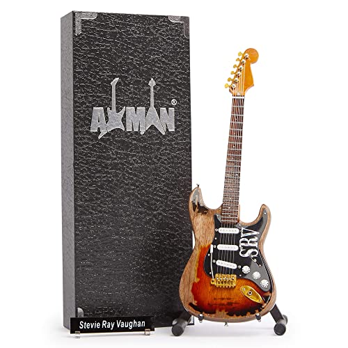 Stevie Ray Vaughan - Miniatur-Gitarren-Replik – Musikgeschenke – handgefertigte Verzierung von AXMAN