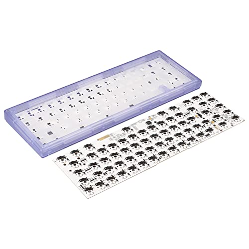 AXOC mechanischer Tastaturständer 5 Pin 3 Pin ABS Shell 67 Key DIY Switch Hot Swap Keyboard Kit (Lila) von AXOC