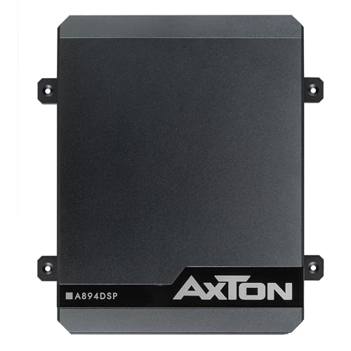 AXTON A894DSP – 8.1 Kanal Endstufe mit DSP, Auto Verstärker mit digitalem Soundprozessor, Handy App-Steuerung, Bluetooth Audio Streaming, Hi-Res Audio optional von AXTON