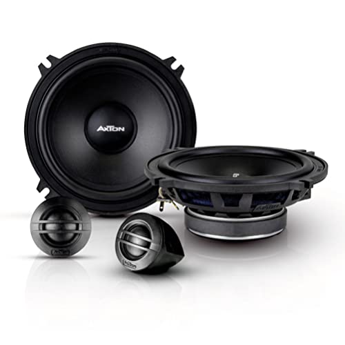 AXTON ATC130S – klangstarkes 13 cm / 5“ Komponenten System, 2-Wege Auto-Lautsprecher mit nur 43 mm Einbautiefe, Soundsystem mit 70 Watt RMS von AXTON