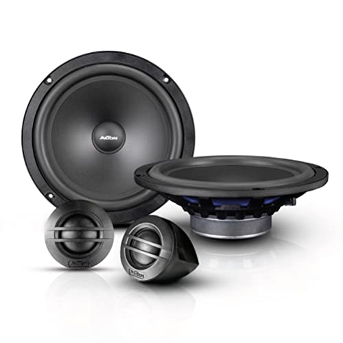 AXTON ATC200S – klangstarkes 20 cm / 8“ Komponenten System, 2-Wege Auto-Lautsprecher mit nur 57 mm Einbautiefe, Soundsystem mit 100 Watt RMS von AXTON