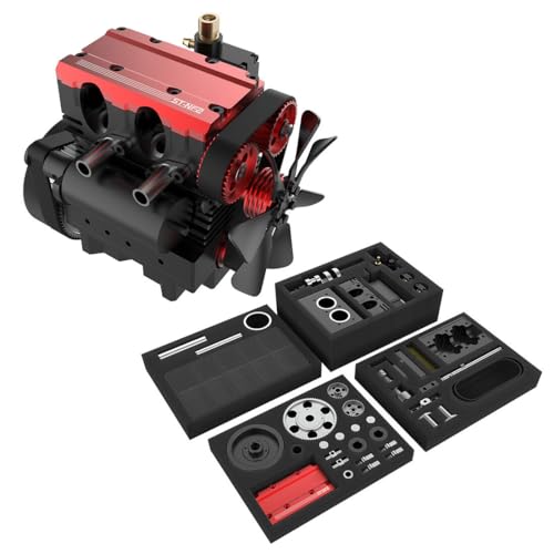 AYAY Motormodellbausatz, SEMTO MOTOR ST-NF2 7.0cc Mini Inline Doppelzylinder Viertakt Luftgekühlt Nitro Interal Verbrennungsmotor Modell AYAY Motormodellbausatz, SEMTO MOTOR ST-NF2 7.0cc Mini Inline Doppelzylinder Viertakt Luftgekühlt Nitro Interal Verbrennungsmotor Modell von AYAY