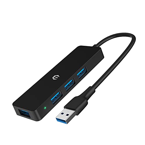 AYCLIF USB 3.0 Hub, 4 Port USB Hub 3.0 Ultra-Slim USB Splitter für MacBook, iMac Pro, Mac Mini/Pro, Surface Pro, Notebook PC, Tesla Model 3 Portable Data Hub von AYCLIF