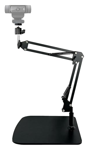 AYIZON Tisch-Webcam-Ständer, Webcam-Arm-Halterung für Logitech C920, C930, C922, StreamCam, C925e, C615, Brio 4K Webcams - 360° Drehbar, Zusammenklappbar, Schwarz, 4K Videoauflösung AYIZON Tisch-Webcam-Ständer, Webcam-Arm-Halterung für Logitech C920, C930, C922, StreamCam, C925e, C615, Brio 4K Webcams - 360° Drehbar, Zusammenklappbar, Schwarz, 4K Videoauflösung von AYIZON