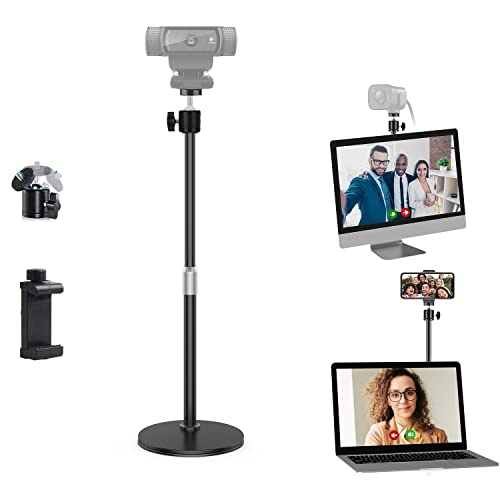 Webcam Tisch Halterung,Faltbar Halter für Logitech Streamcam Brio c925 C922 C930 C920 C615,kompatibel mit iPhone and Samsung Handy von AYIZON