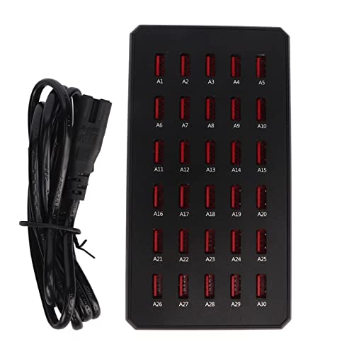 150W USB 30-Port Ladestation Smart Fast Ladeger?t Multiple Desktop Live Ladeger?t Stand PWM Power Management Chip f¨¹r Mobiltelefone Digital Appliances (EU-Stecker) von AYNEFY