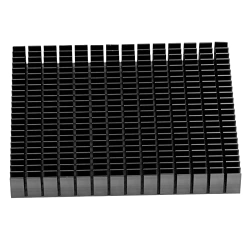 150x120x20mm Aluminium Kühlkörper Kühlung Kühlrippen PCB High Power Cooling Block Kühlkörper für Kühler Elektronik CPU Verstärker PCB Board (Schwarz) von AYNEFY