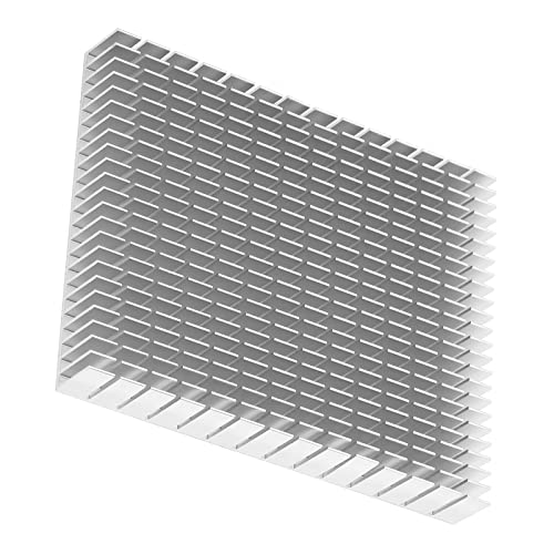 150x120x20mm Aluminium Kühlkörper Kühlung Kühlrippen PCB High Power Cooling Block Kühlkörper für Kühler Elektronik CPU Verstärker PCB Board (Weiß) von AYNEFY