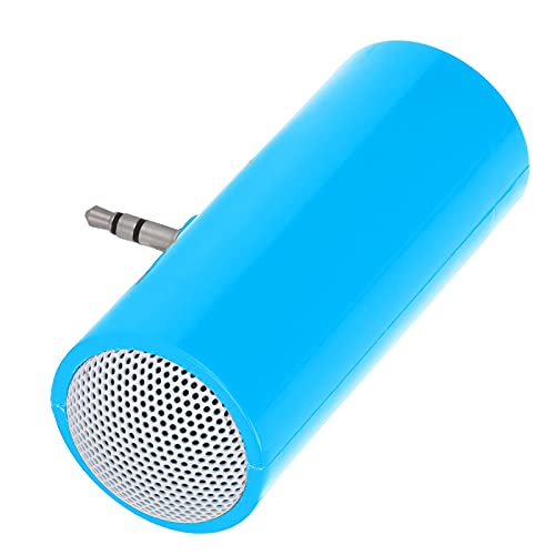 3,5-mm-Klinken-Stereo-Minilautsprecher, Tragbarer Kabelloser Plug-in-Lautsprecher, Kompatibel mit Arten von Digitalen Geräten, Geeignet für Mobiltelefone und Tablets (Blau) von AYNEFY