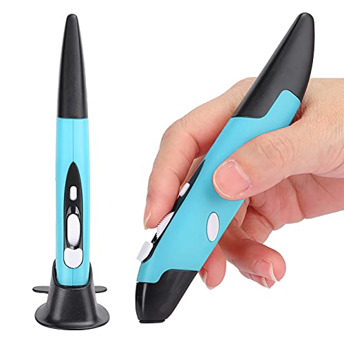 AYNEFY 2.4G Universal Wireless Handwriting Mouse Pen USB Wireless Computer Stylus Adjustable DPI Portable Optical PC Pen für 8/7/Vista/XP/2000/Android/Linux/OS X (Blau) von AYNEFY