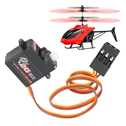 AYNEFY 2G Digital Servo Set Hohe Precision, Kernloser Motor, Einfache Installation, 1/24 RC Auto Fester Flügel Hubschrauber, ABS Kunststoff, Schwarz AYNEFY 2G Digital Servo Set Hohe Precision, Kernloser Motor, Einfache Installation, 1/24 RC Auto Fester Flügel Hubschrauber, ABS Kunststoff, Schwarz von AYNEFY