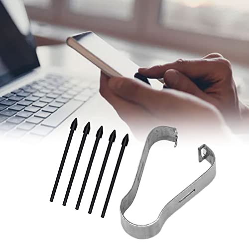 AYNEFY 5-teilige Stylus-Spitzen, Präzise, ​​empfindliche, Kratzfreie, Tragbare Ersatz-Touch-Stylus-Spitzen für Galaxy Tab S6 S7 S7 S6 Lite Note10 Note 5G Note10 Note10 5G Note20(Schwarz) von AYNEFY